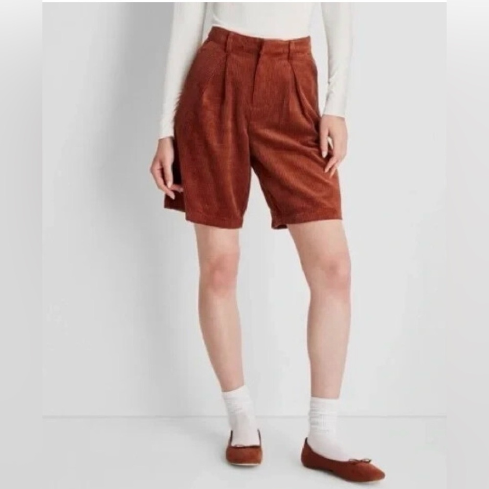 Future Collective Cord Oversized Trouser Shorts